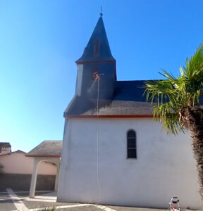 Nettoyage église par drone Ille et Vilaine