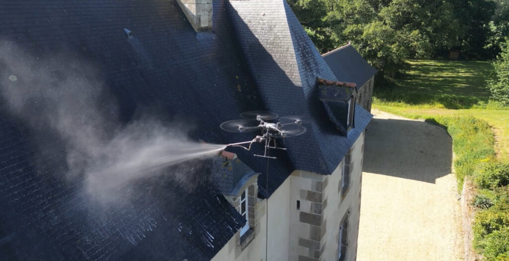Nettoyage toiture manoir saint Malo